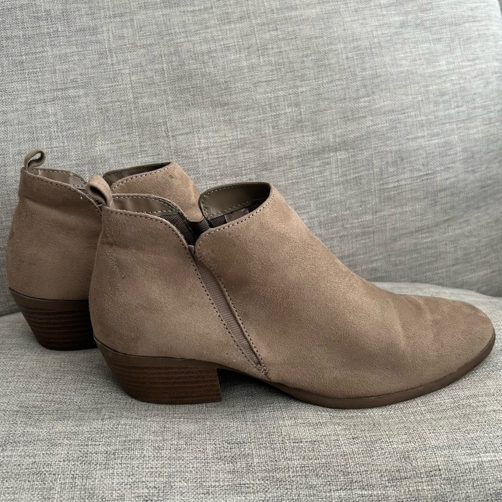 Suede Tan Booties